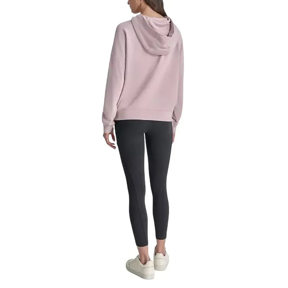 DKNY Sport Women's Sequin Pullover Fleece Hoodie ALLURE NWT SIZE L - Picture 2 of 12